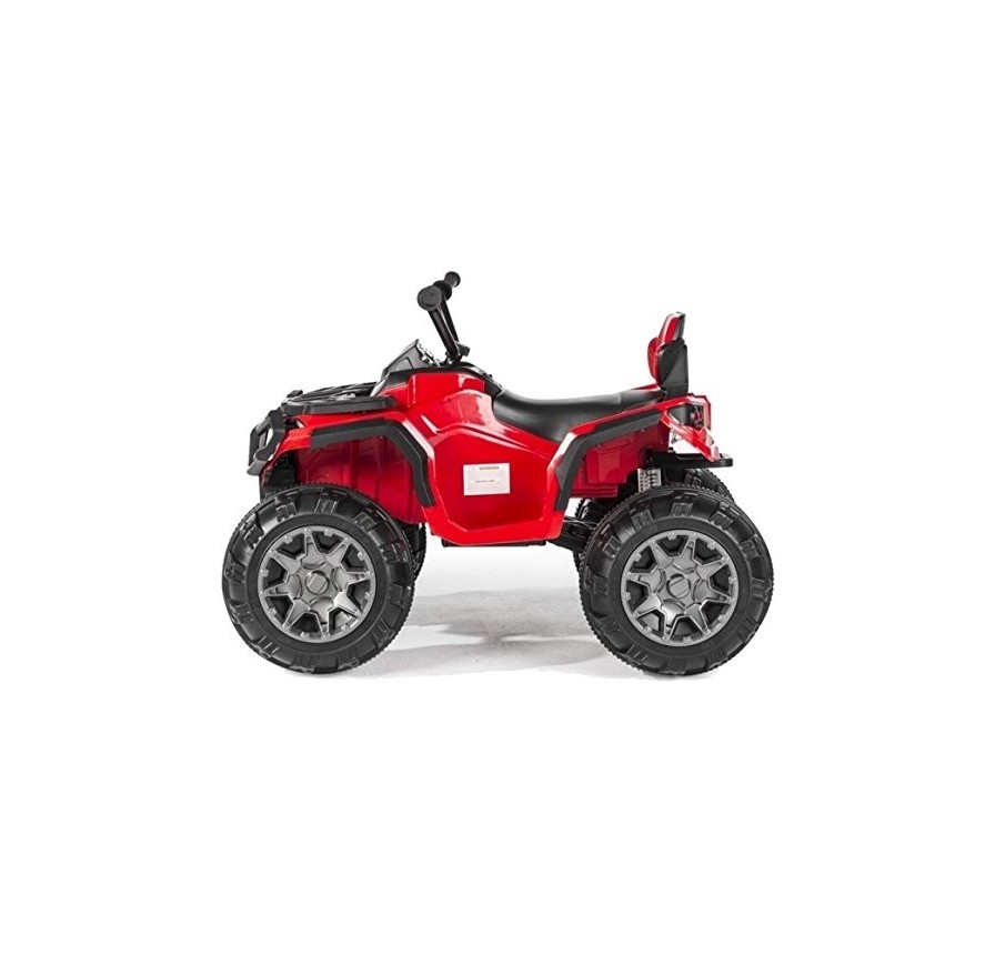 Super Quad Lander elettrico per Bambini 12V doppio motore Full optional con Ammortozzatori Rosso