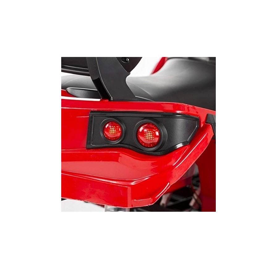 Super Quad Lander elettrico per Bambini 12V doppio motore Full optional con Ammortozzatori Rosso