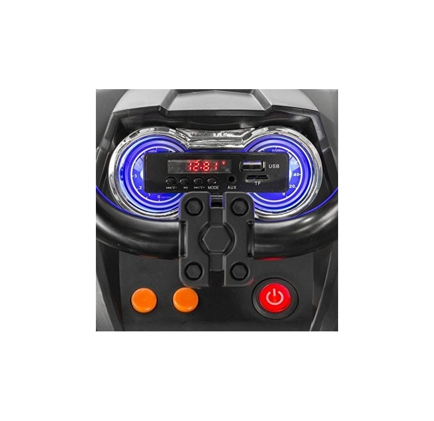 Super Quad Lander elettrico per Bambini 12V doppio motore Full optional con Ammortozzatori Rosso