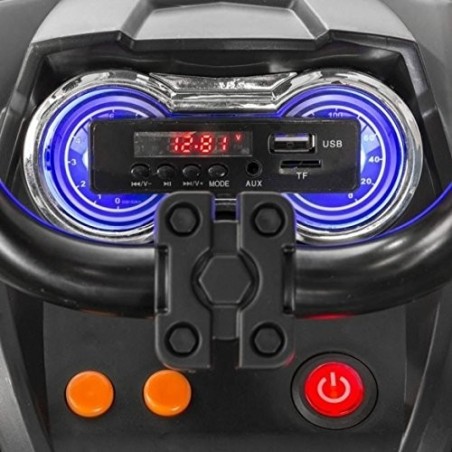 Super Quad Lander elettrico per Bambini 12V doppio motore Full optional con Ammortozzatori Rosso