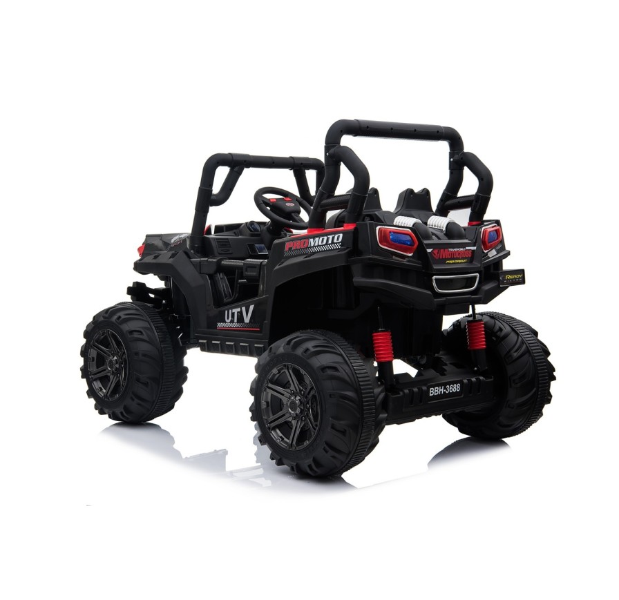 Auto Macchina Elettrica Fuoristrada Racing 2 Posti 12V per Bambini porte apribili Con telecomando (Rossa)