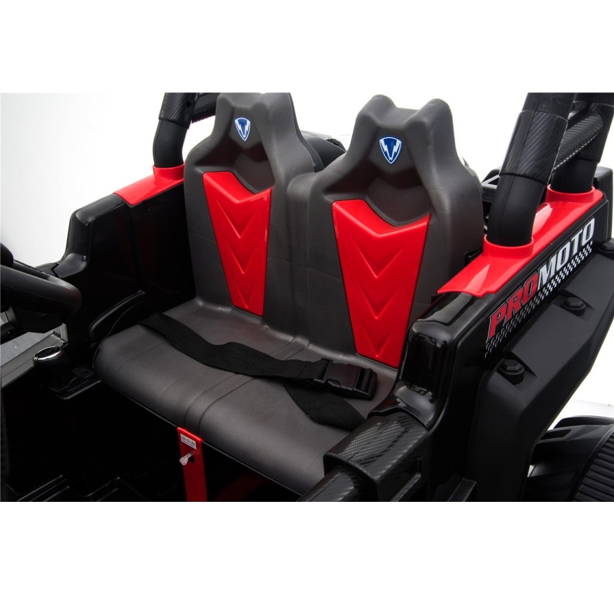 Auto Macchina Elettrica Fuoristrada Racing 2 Posti 12V per Bambini porte apribili Con telecomando (Rossa)