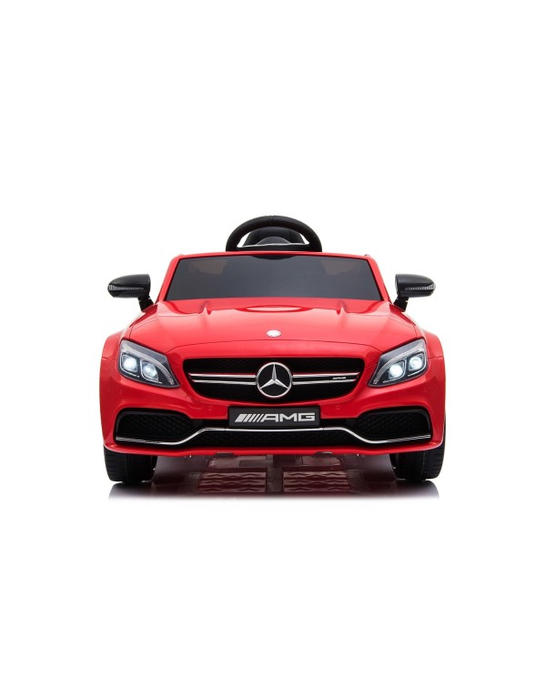 Auto Elettrica per Bambini 12V Mercedes C63 AMG Rossa Porte Apribili con telecomando|Toys Car