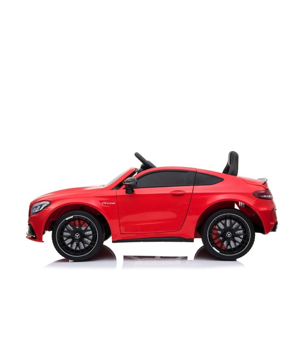 Auto Elettrica per Bambini 12V Mercedes C63 AMG Rossa Porte Apribili con telecomando|Toys Car
