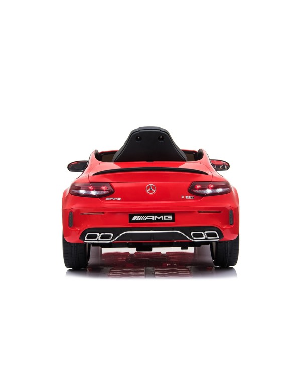 Auto Elettrica per Bambini 12V Mercedes C63 AMG Rossa Porte Apribili con telecomando|Toys Car