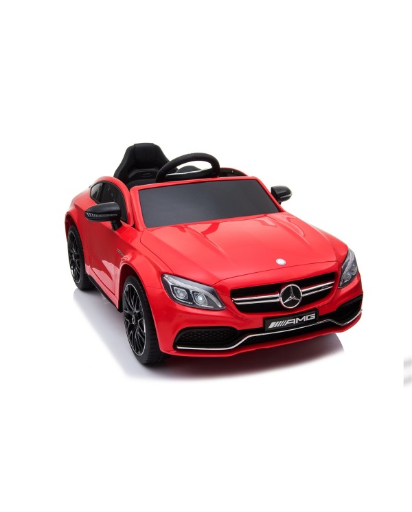Auto Elettrica per Bambini 12V Mercedes C63 AMG Rossa Porte Apribili con telecomando|Toys Car