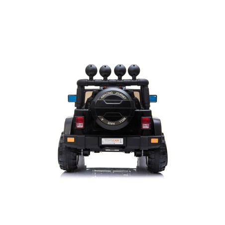 Auto Elettrica Jeep Adventure 12V - Ruote in Gomma e Sedili in Pelle Telecomando Mp3 Nera|Toys Car