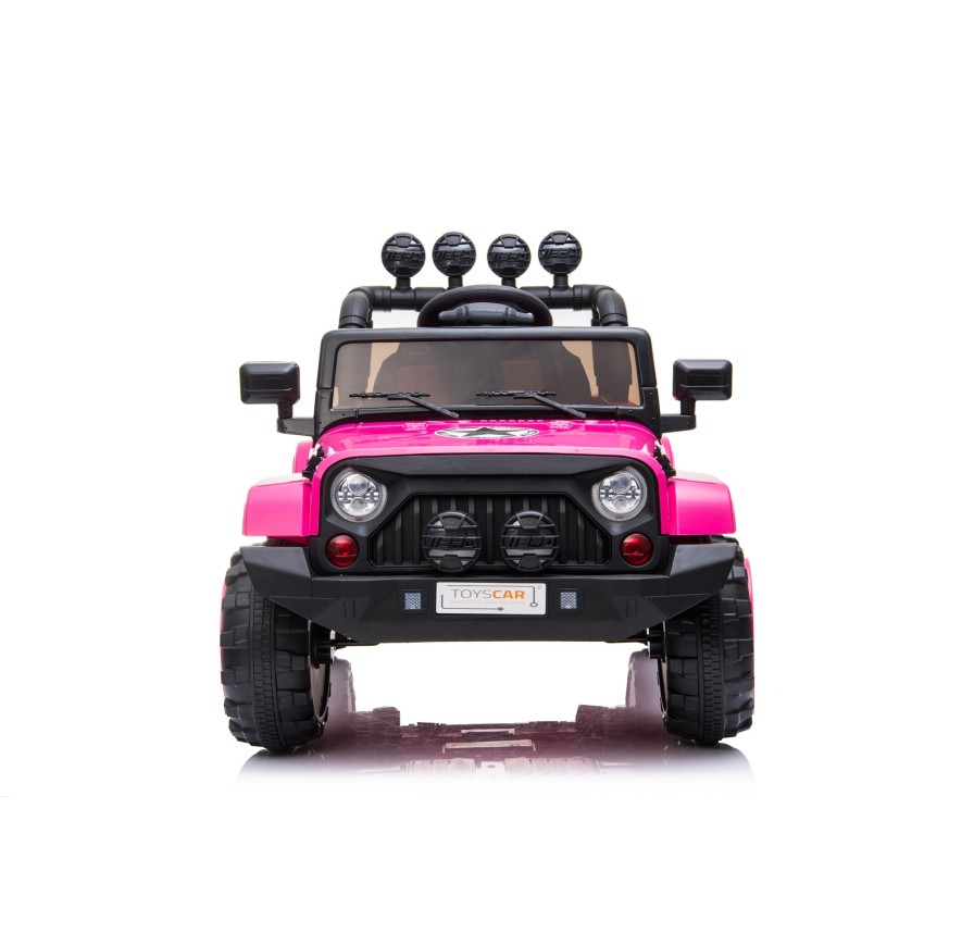 Auto Macchina Elettrica per Bambini Fuoristrada Adventure Rosa 12V MP3 Led con Telecomando Full Optional Sedili in Pelle