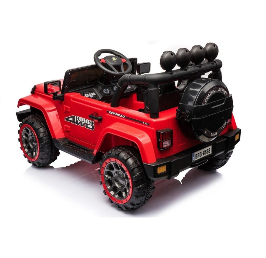 Auto Macchina Elettrica per Bambini Fuoristrada Adventure 12V MP3 Led con Telecomando Full Optional Sedili in Pelle