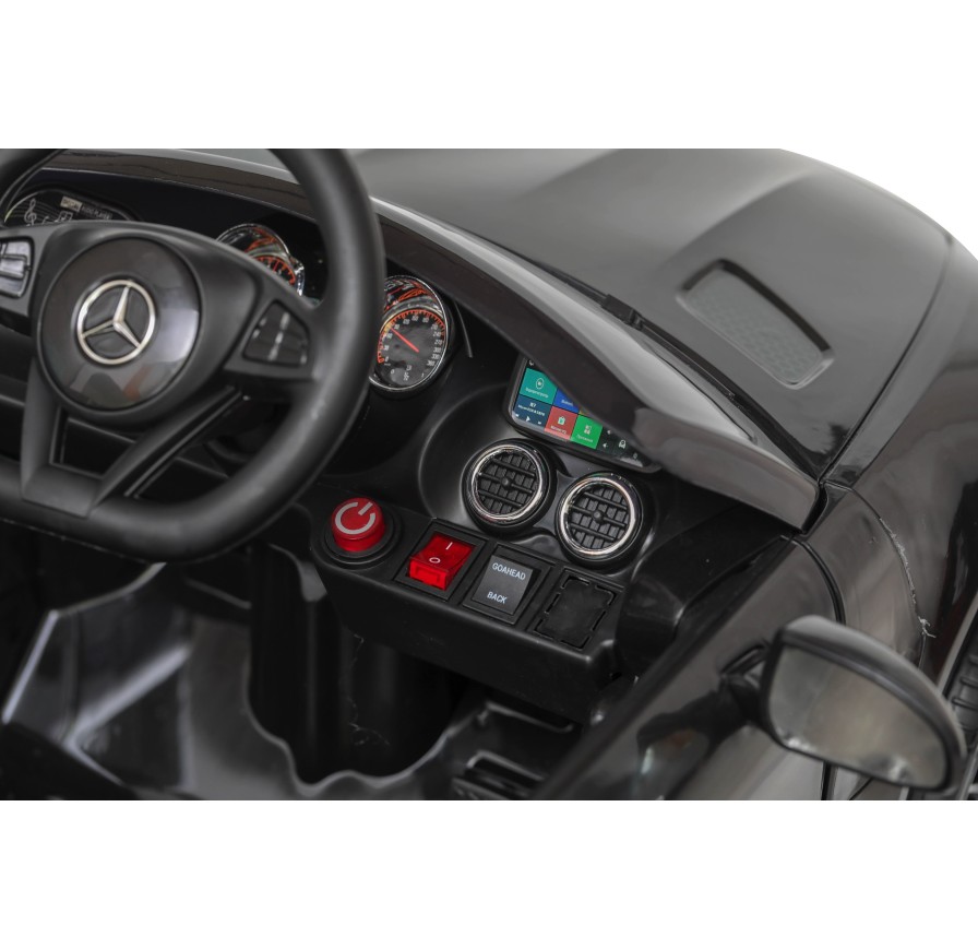 Auto Macchina Elettrica per Bambini Mercedes AMG GT 12V Porte Apribili Full Optional con telecomando nero