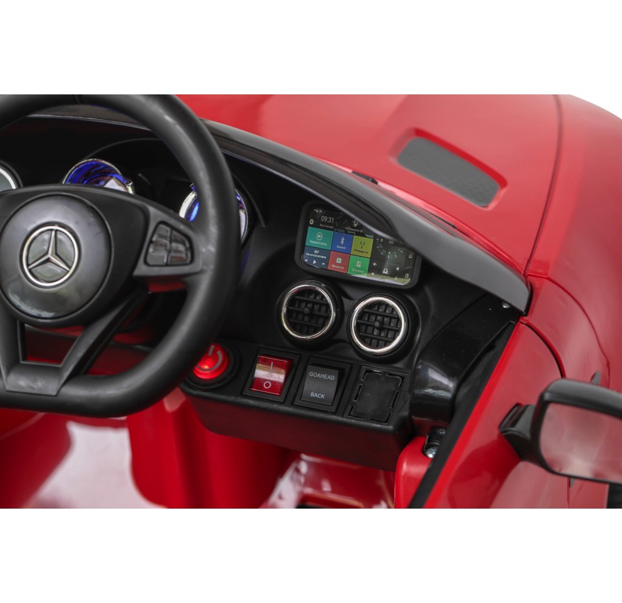 Auto Macchina Elettrica per Bambini Mercedes AMG GT 12V Porte Apribili Full Optional con telecomando Rossa
