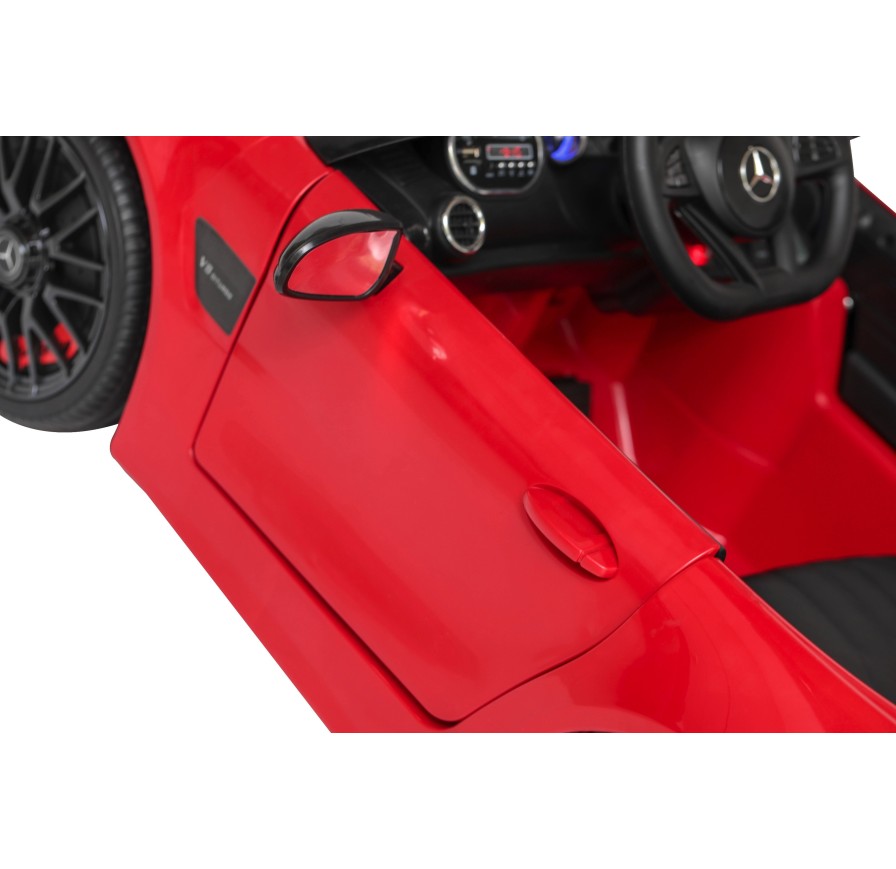 Auto Macchina Elettrica per Bambini Mercedes AMG GT 12V Porte Apribili Full Optional con telecomando Rossa