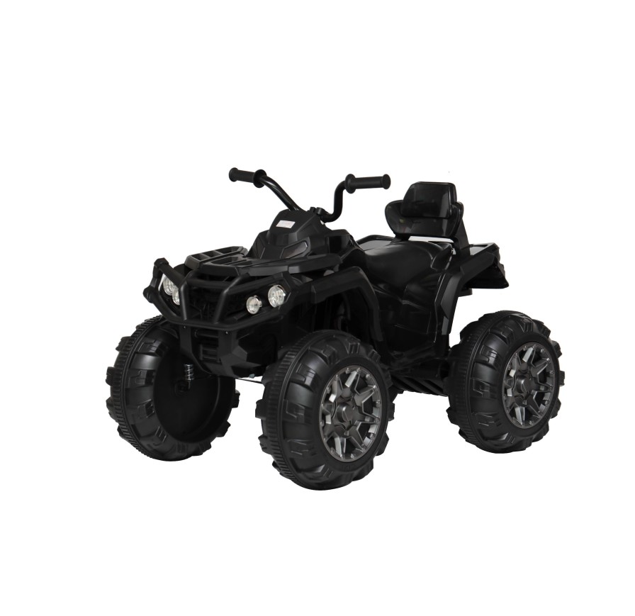 Super Quad Lander elettrico per Bambini 12V doppio motore Full optional con Ammortozzatori Nero con Telecomando