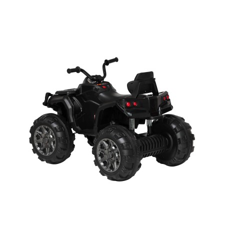 Super Quad Lander elettrico per Bambini 12V doppio motore Full optional con Ammortozzatori Nero con Telecomando