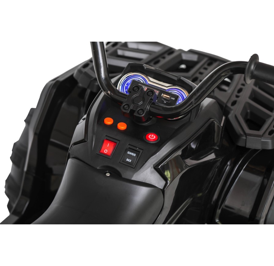 Super Quad Lander elettrico per Bambini 12V doppio motore Full optional con Ammortozzatori Nero con Telecomando