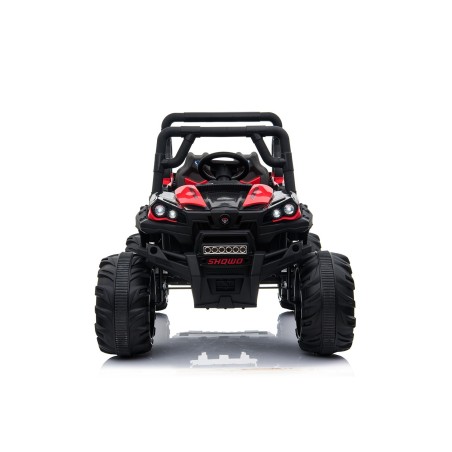 Auto Macchina Elettrica Jeep Fuoristrada Racing 2 Posti 12V per Bambini porte apribili Con telecomando (Blue)