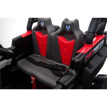 Auto Macchina Elettrica Jeep Fuoristrada Racing 2 Posti 12V per Bambini porte apribili Con telecomando (Blue)