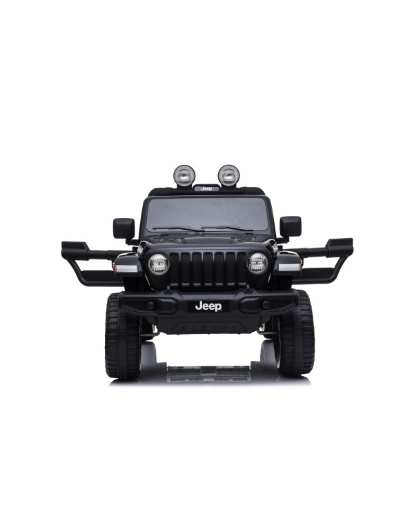 Auto Macchina Elettrica Jeep Wrangler Rubicon 12V per Bambini porte apribili Con telecomando Full accessori (Nera)|Toys Car