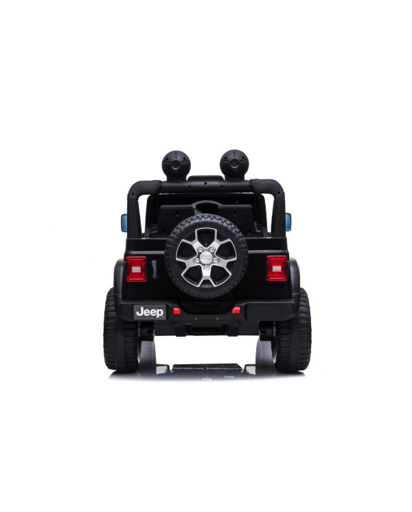 Auto Macchina Elettrica Jeep Wrangler Rubicon 12V per Bambini porte apribili Con telecomando Full accessori (Nera)|Toys Car
