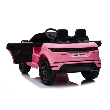 Auto Macchina Elettrica Range Rover Evoque 12V per Bambini porte apribili Con telecomando Full accessori (ROSA)
