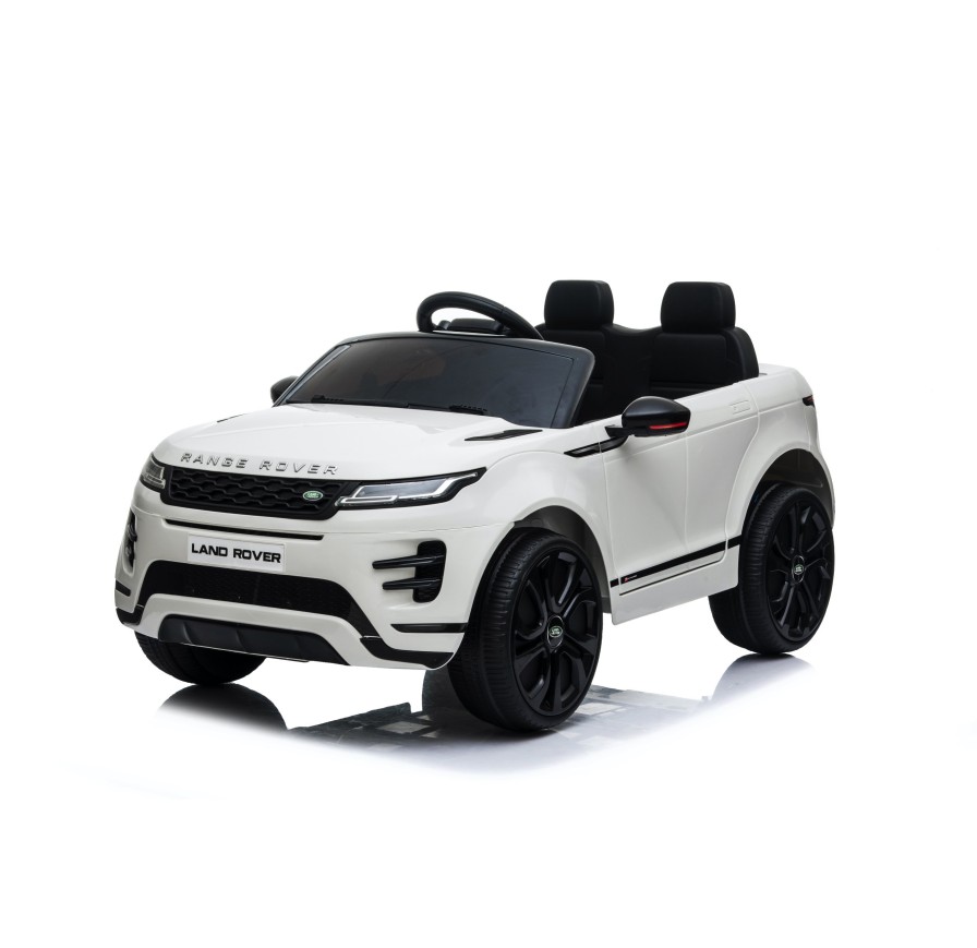 Auto Macchina Elettrica Range Rover Evoque 12V per Bambini porte apribili Con telecomando Full accessori (BIANCA)