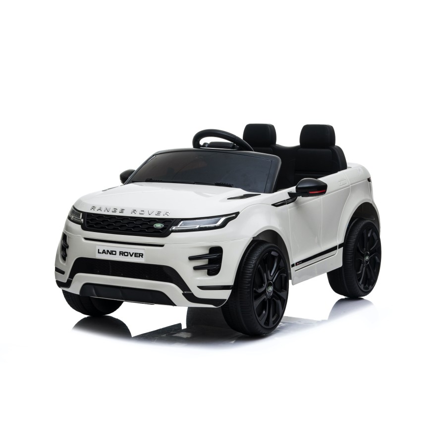 Auto Macchina Elettrica Range Rover Evoque 12V per Bambini porte apribili Con telecomando Full accessori (BIANCA)