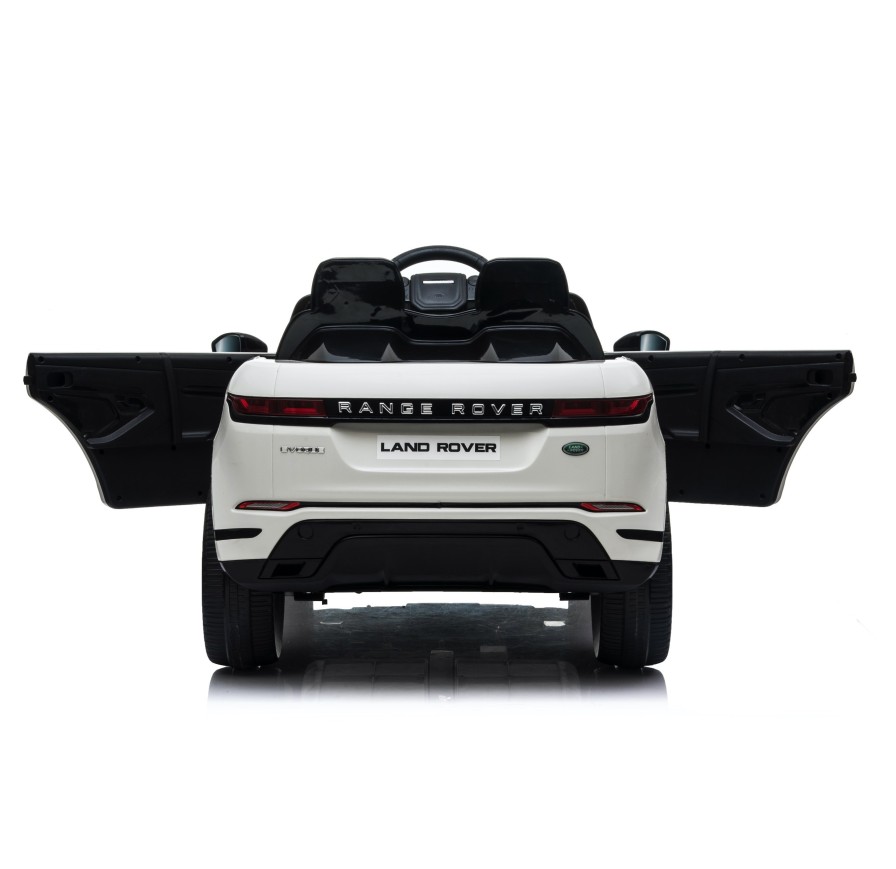 Auto Macchina Elettrica Range Rover Evoque 12V per Bambini porte apribili Con telecomando Full accessori (BIANCA)