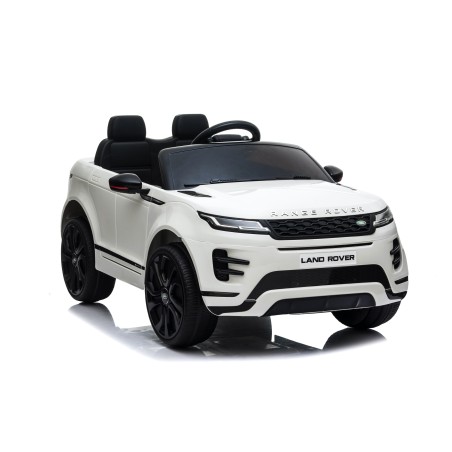 Auto Macchina Elettrica Range Rover Evoque 12V per Bambini porte apribili Con telecomando Full accessori (BIANCA)