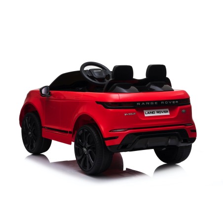 Auto Macchina Elettrica Range Rover Evoque 12V per Bambini porte apribili Con telecomando Full accessori (ROSSA)