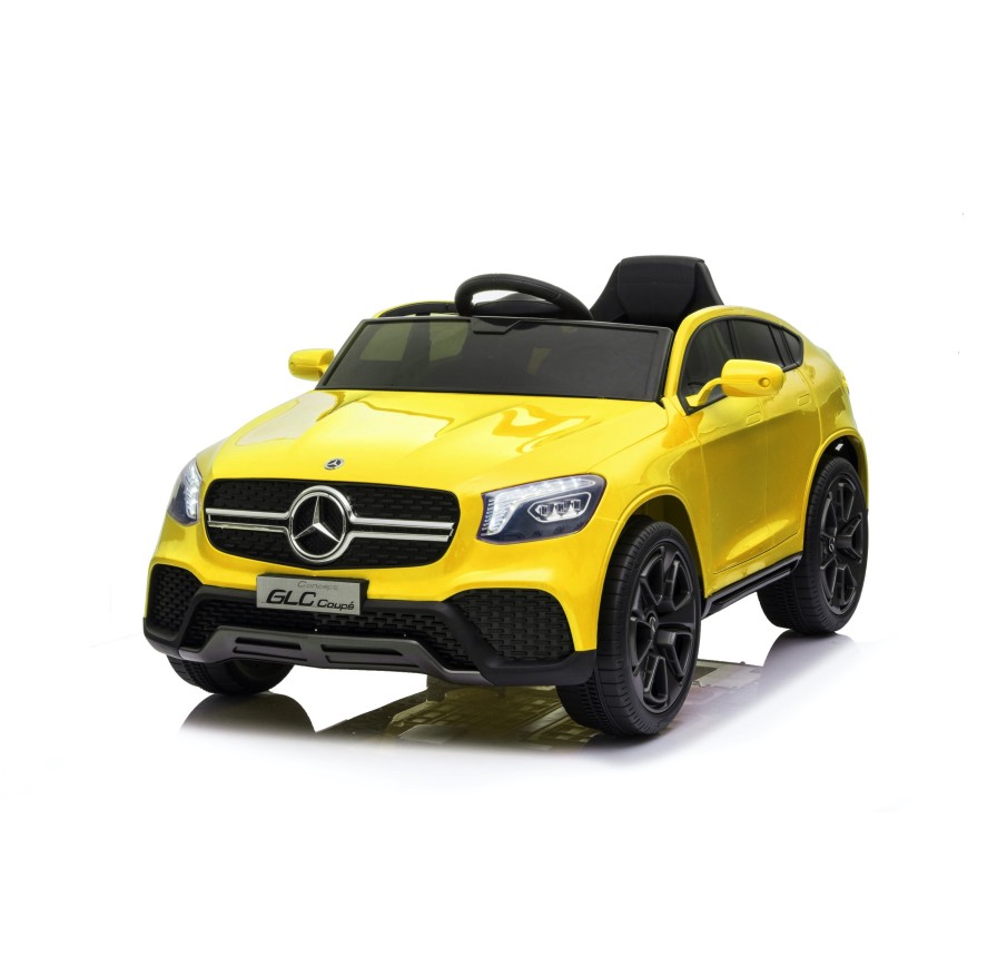 Auto Macchina Elettrica per Bambini 12V Mercedes GLC Coupè Concept con telecomando Gialla