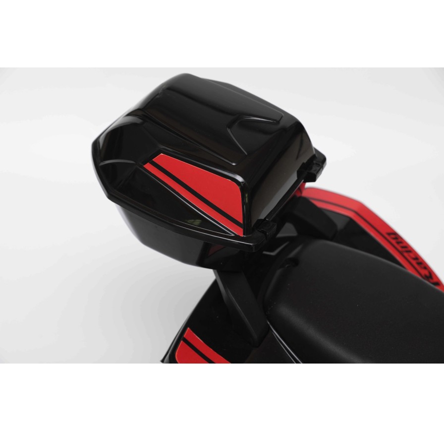 Quad Elettrico Per Bambini Racer Rosso con luci suoni Mp3  bauletto marcia avanti indietro e accellelratore