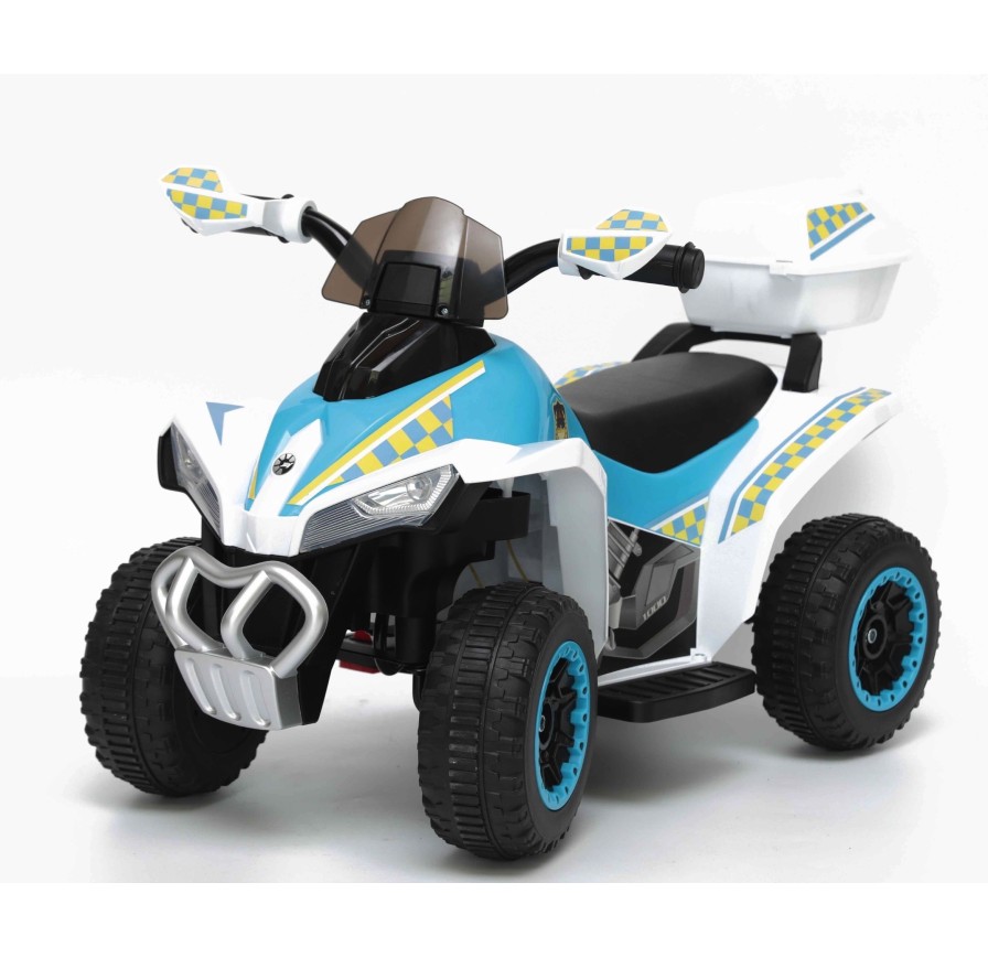 Quad Elettrico Per Bambini Racer Sport con luci suoni Mp3  bauletto marcia avanti indietro e accellelratore