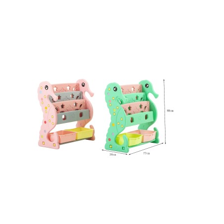 Scaffale per Giocattoli Portagiochi Mobiletto Multi Ripiano per Bambini con ceste