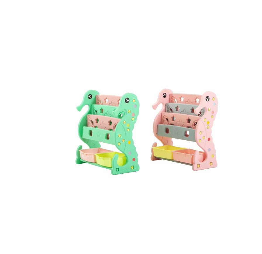 Scaffale per Giocattoli Portagiochi Mobiletto Multi Ripiano per Bambini con ceste