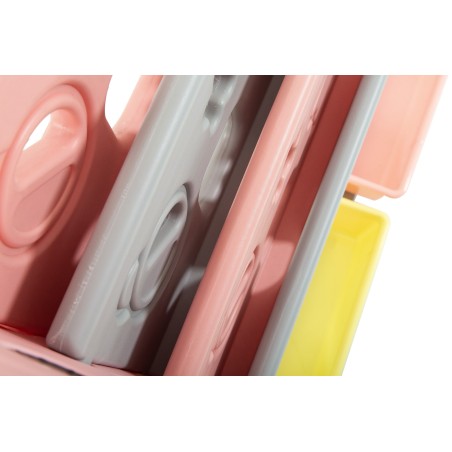 Scaffale per Giocattoli Portagiochi Mobiletto Multi Ripiano per Bambini con ceste