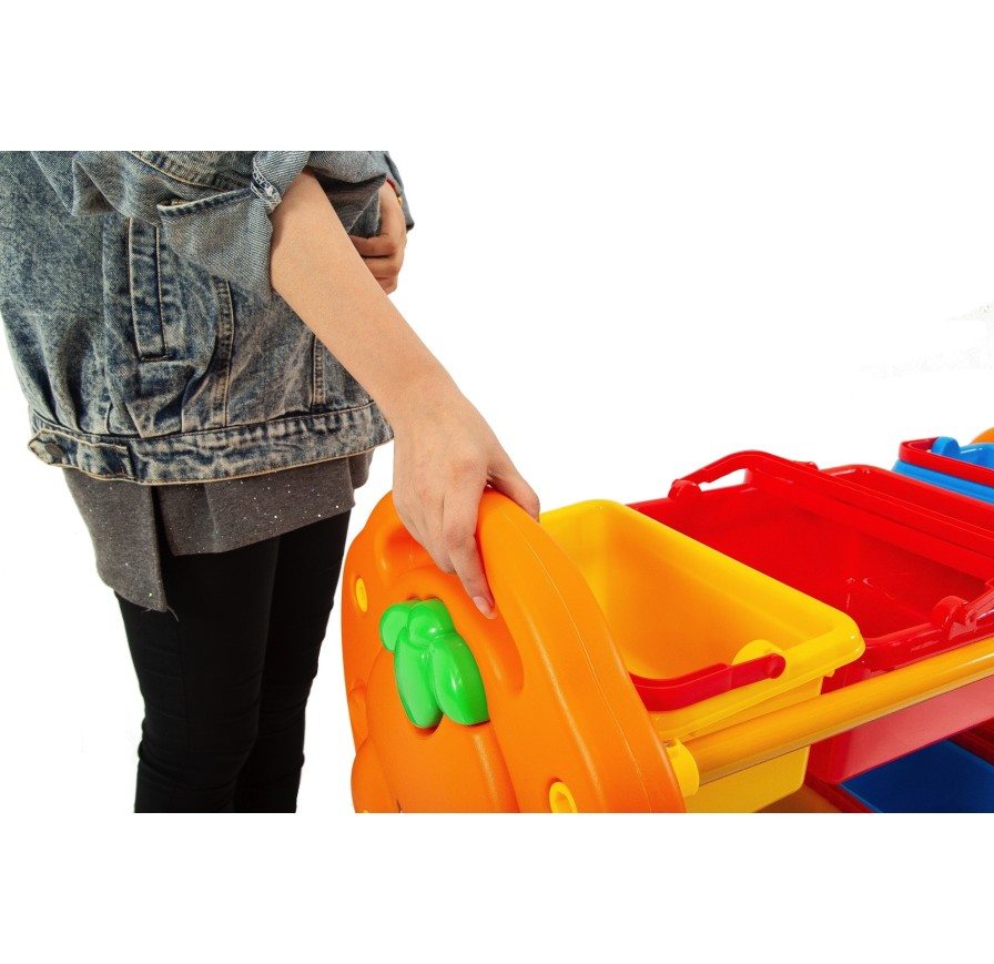 Scaffale per Giocattoli Portagiochi Mobiletto Multi Ripiano per Bambini con 9 ceste H95 x L79 x P42 