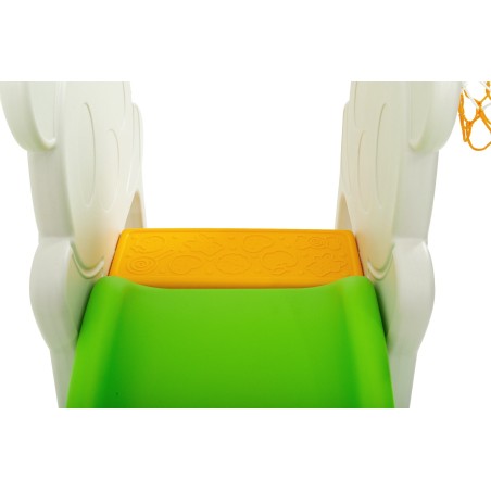 SCIVOLO PER BAMBINI CON ALTALENA GIARDINO ESTERNI INTERNO MULTIFUNZIONE CON CANESTRO H123 X L170 X L160 GIRAFFA
