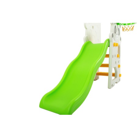 SCIVOLO PER BAMBINI CON ALTALENA GIARDINO ESTERNI INTERNO MULTIFUNZIONE CON CANESTRO H123 X L170 X L160 GIRAFFA