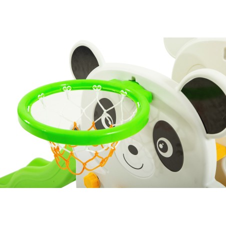 SCIVOLO PER BAMBINI CON ALTALENA GIARDINO ESTERNI INTERNO MULTIFUNZIONE CON CANESTRO H123 X L170 X L160 GIRAFFA