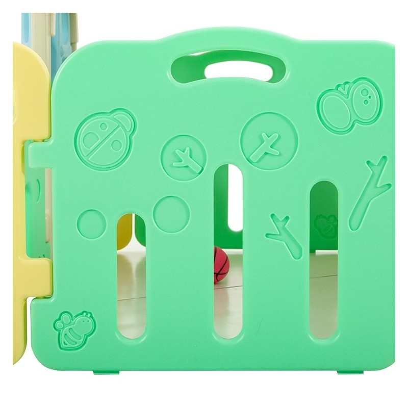 Casetta Per Bambini Partyfun multifunzione con canestro porte e finestre apribili H117 X L163 X L146