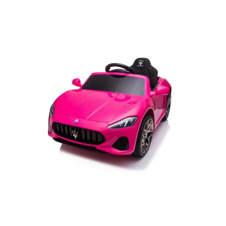 Macchina Elettrica per Bambini 12V Maserati GranCabrio Rosa con sedile in pelle Telecomando Porte apribili Led e suoni Mp3