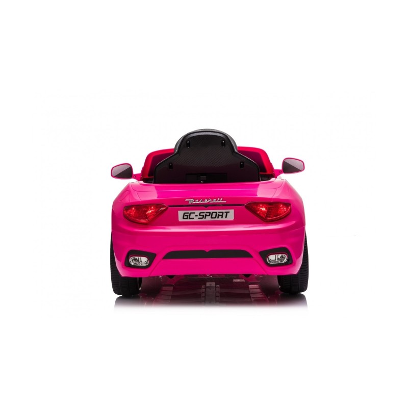 Macchina Elettrica per Bambini 12V Maserati GranCabrio Rosa con sedile in pelle Telecomando Porte apribili Led e suoni Mp3