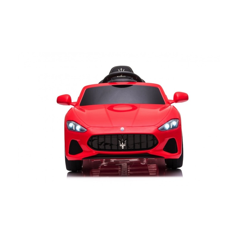 Macchina Elettrica per Bambini 12V Maserati GranCabrio Rossa con sedile in pelle Telecomando Porte apribili Led e suoni Mp3