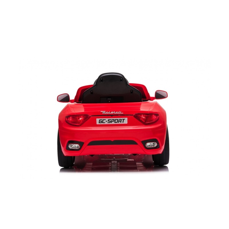 Macchina Elettrica per Bambini 12V Maserati GranCabrio Rossa con sedile in pelle Telecomando Porte apribili Led e suoni Mp3