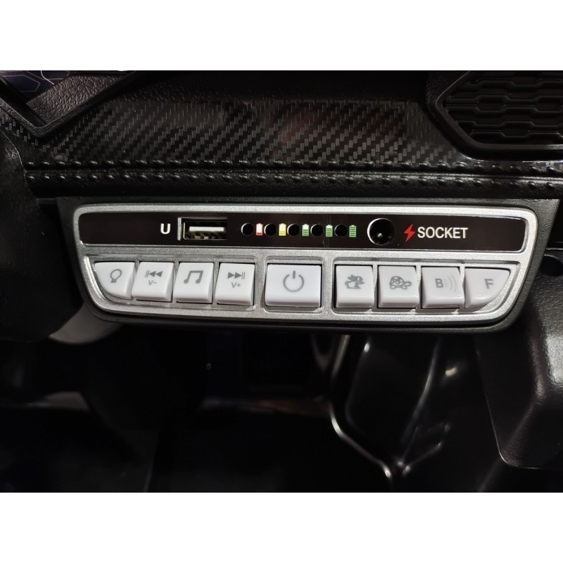 Auto Macchina Elettrica per Bambini 12V Lamborghini Huracán con Telecomando Porte apribili Led e suoni Mp3