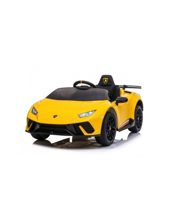 Auto Macchina Elettrica per Bambini 12V Lamborghini Huracán Gialla con Telecomando Porte apribili Led e suoni Mp3|Toys Car