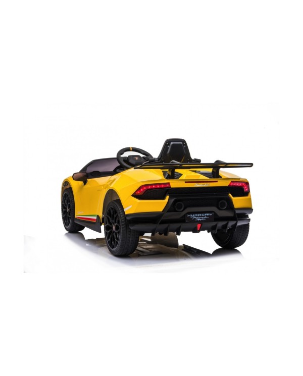 Auto Macchina Elettrica per Bambini 12V Lamborghini Huracán Gialla con Telecomando Porte apribili Led e suoni Mp3|Toys Car