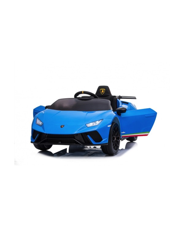 Auto Macchina Elettrica per Bambini 12V Lamborghini Huracán Blue con Telecomando Porte apribili Led e suoni Mp3|Toys Car