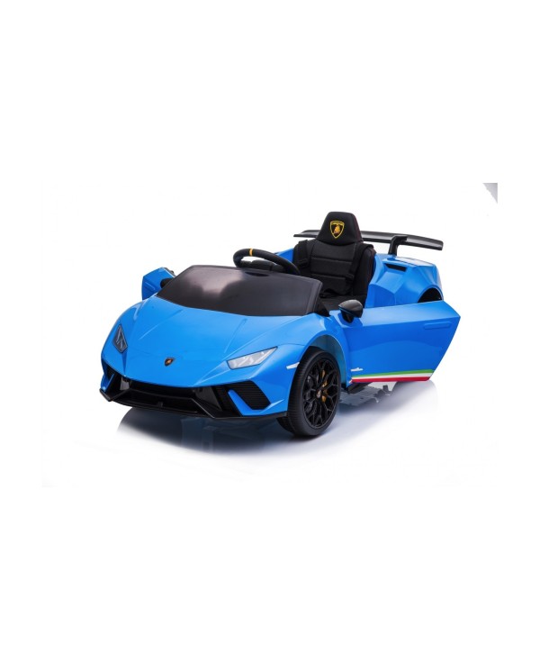 Auto Macchina Elettrica per Bambini 12V Lamborghini Huracán Blue con Telecomando Porte apribili Led e suoni Mp3|Toys Car