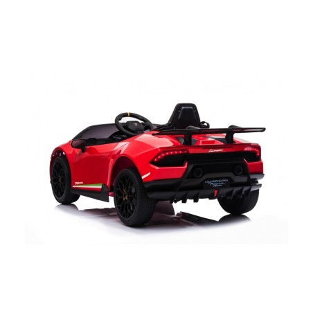 Auto Macchina Elettrica per Bambini 12V Lamborghini Huracán Rossa con Telecomando Porte apribili Led e suoni Mp3